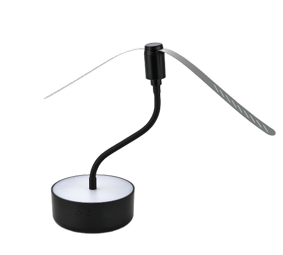 2 in 1 Night Light Rechargeable Fly Repellent Fan with Flexible Gooseneck for Outdoor 2인 1 나이트 라이트 재충전 가능한 플러스틱한 거시목을 가진 플러스틱한 거시목을 가진 플라스틱한 거시목을 위한 플라스틱한 거시목 5